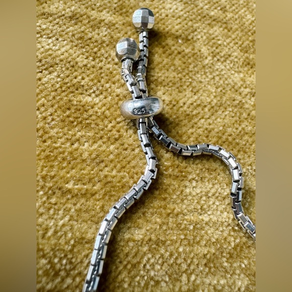 ✨Sterling Silver Cubic Zirconia Adjustable Tennis Bracelet - Picture 3 of 3